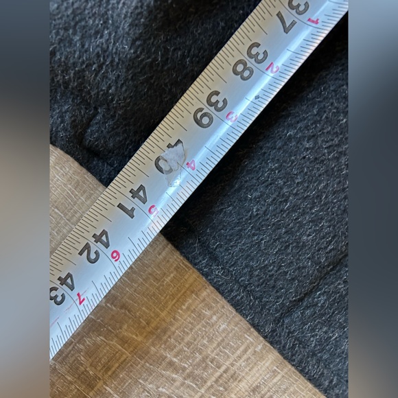 Vintage Lands' End 100% Wool Toggle Duffle Coat Men’s XLT Gray Thinsulate Hooded - Picture 13 of 15